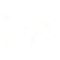 funkeln golden Star Licht Muster Overlay png