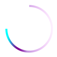 cirkel blauw en Purper neon licht png