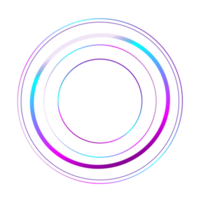 cerchio neon leggero elemento png