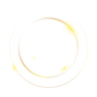 abstrakt gyllene cirkel element png