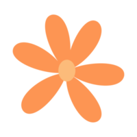 simple orange flower png
