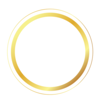 round frame with gold element png