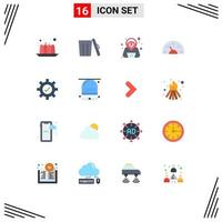 Stock Vector Icon Pack of 16 Line Signs and Symbols for tick gear hacker dashboard car Editable Pack of Creative Vector Design Elements