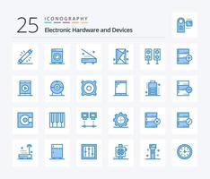 Devices 25 Blue Color icon pack including base. add. outline. technology. products vector