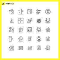 25 Thematic Vector Lines and Editable Symbols of movement plates iot barbell find Editable Vector Design Elements