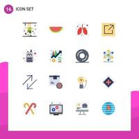 16 Creative Icons Modern Signs and Symbols of receiver phone care share export Editable Pack of Creative Vector Design Elements