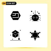 Pack of Modern Solid Glyphs Signs and Symbols for Web Print Media such as emercoin graduation crypto currency insect student Editable Vector Design Elements