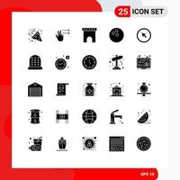 Editable Vector Line Pack of 25 Simple Solid Glyphs of pointer mouse marketplace cursor sport Editable Vector Design Elements