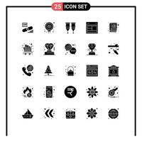 25 Creative Icons Modern Signs and Symbols of web layout search design syringe Editable Vector Design Elements