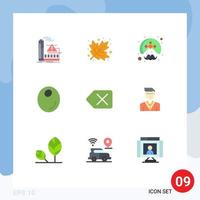 9 Creative Icons Modern Signs and Symbols of clear oil indian fruit wearing Editable Vector Design Elements