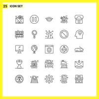 25 Creative Icons Modern Signs and Symbols of computer device culture contact call Editable Vector Design Elements