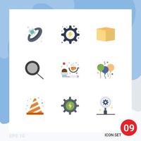 valores vector icono paquete de 9 9 línea señales y símbolos para indio medición cuchara caja medición enfocar editable vector diseño elementos