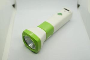 flashlight with a white background. photo