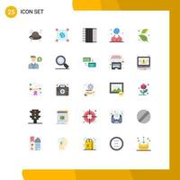 User Interface Pack of 25 Basic Flat Colors of ash management accordion international global Editable Vector Design Elements