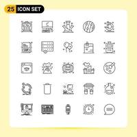 Line Pack of 25 Universal Symbols of scalp dandruff dandruff imac technology molecule Editable Vector Design Elements