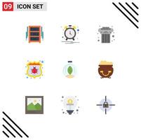 Universal Icon Symbols Group of 9 Modern Flat Colors of innovation security architecture protect antivirus Editable Vector Design Elements