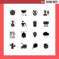 16 Creative Icons Modern Signs and Symbols of award professional business hotel avatar Editable Vector Design Elements