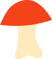 champignon d'automne de dessin animé mignon. champignon comestible png