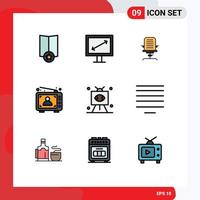 9 Creative Icons Modern Signs and Symbols of football man business advertising ad Editable Vector Design Elements