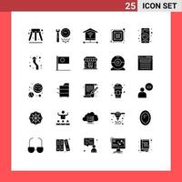 25 Creative Icons Modern Signs and Symbols of gadget hardware security encryption data Editable Vector Design Elements