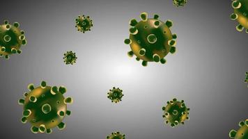 Germs cells flowing in a dimension virus cells concept, disease outbreak, aids, hepatitis viruses. video