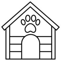 Dog House Which Can Easily Edit or Modify vector