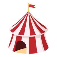 Circus tent cartoon vector