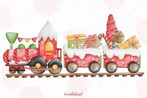 Christmas amusement park element, Christmas circus, Wonderland Christmas vector