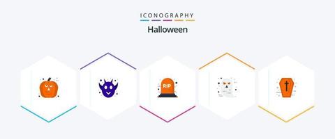 Halloween 25 Flat icon pack including halloween. sign. halloween. halloween. face vector