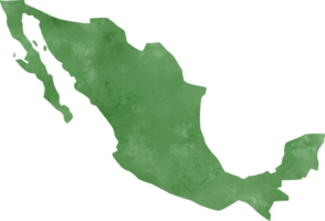 acuarela pintura de mexico mapa. png