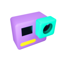 Action Camera. 3D rendering. png