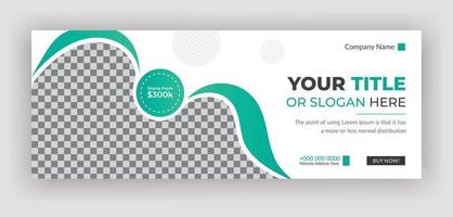 Creative corporate Social media cover design vector