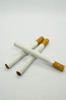 filter cigarettes with a white background. photo