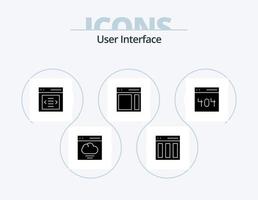 User Interface Glyph Icon Pack 5 Icon Design. right. communication. interface. slider vector