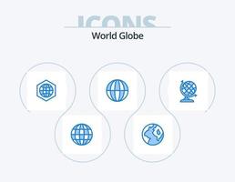 Globe Blue Icon Pack 5 Icon Design. . globe. globe vector