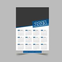 plantilla de diseño de calendario de pared 2023 vector