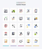 Creative Auction 25 Flat icon pack  Such As court hammer. blog. court. article. lawyer vector