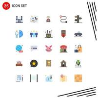 Modern Set of 25 Flat Colors Pictograph of vacation holiday edit christmas weight Editable Vector Design Elements