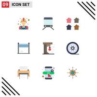 9 Creative Icons Modern Signs and Symbols of fun volleyball estate net game Editable Vector Design Elements