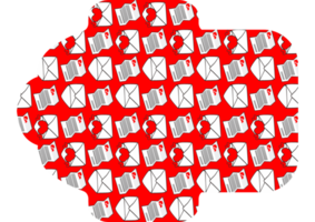 design de envelope com tema de carta de amor png
