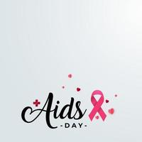 Happy aids day design background. World aids day design template vector