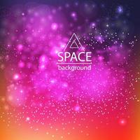 Space galaxy background with cosmic light and stars vector