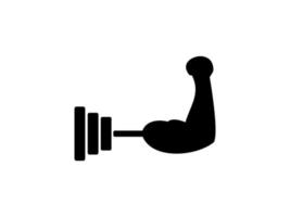 gym logo flat design vector illustration