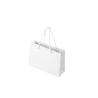 White shopping bag cutout, Png file