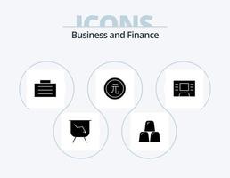Finanzas glifo icono paquete 5 5 icono diseño. . Cajero automático. finanzas. valor. moneda vector