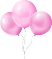 ballon de fête d'anniversaire réaliste punk png