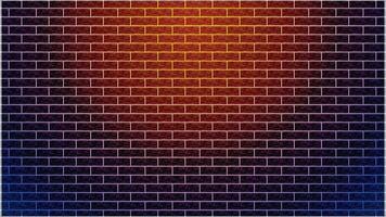 brick wall and light background vector