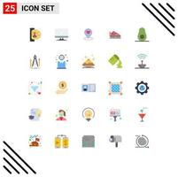 25 Creative Icons Modern Signs and Symbols of skates ice pc boot pin Editable Vector Design Elements