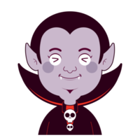 dracula glückliches gesicht cartoon niedlich png