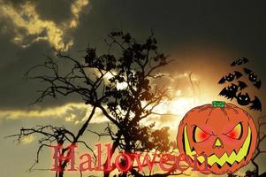 concepto halloween, halloween cae el 31 de octubre. foto